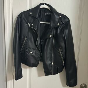 Zara leather jacket